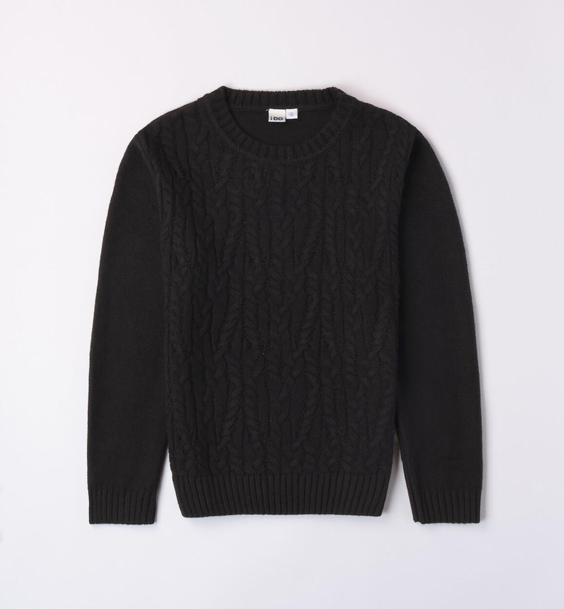 Maglione ragazzo in tricot NERO iDO