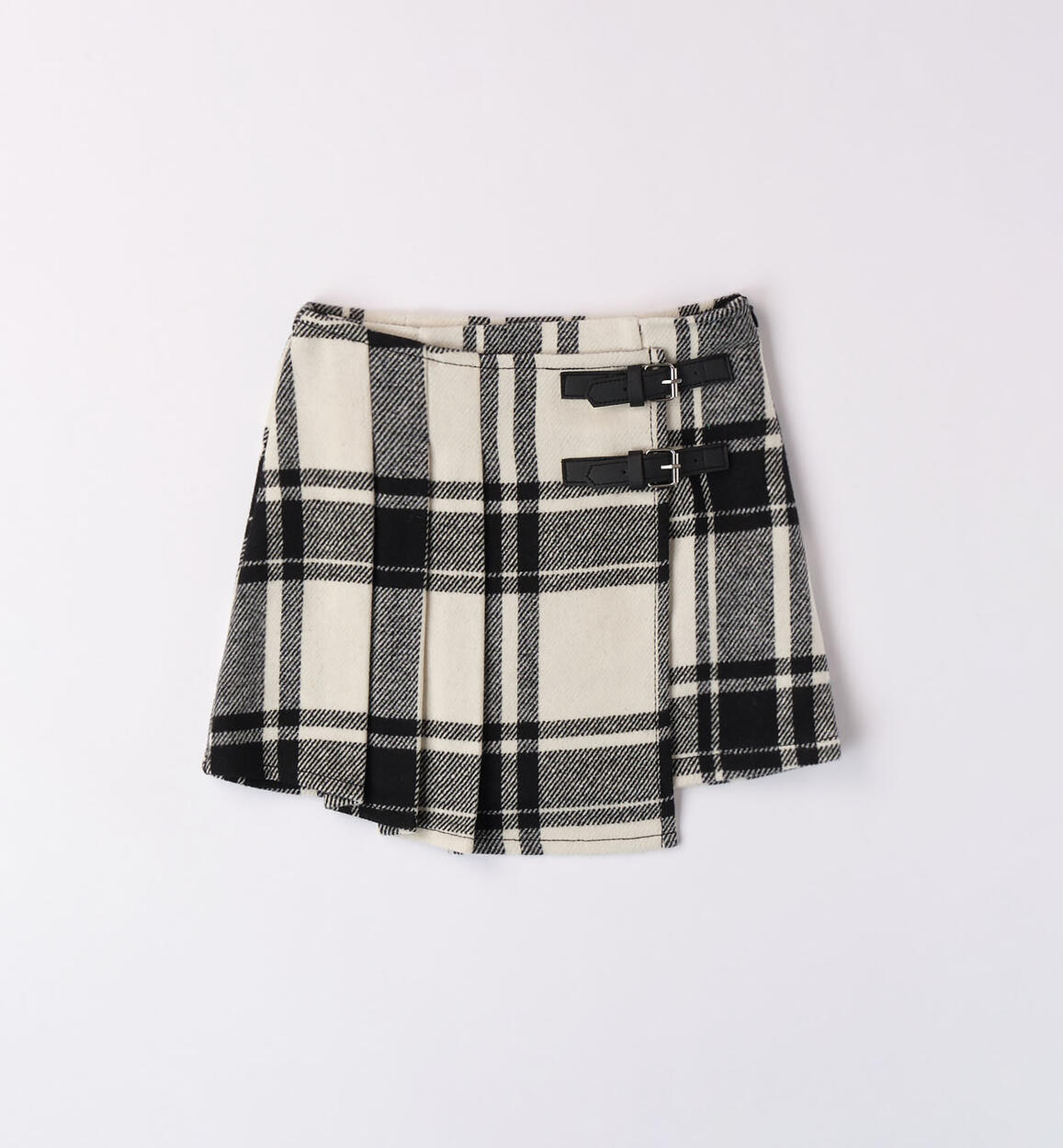 iDO check mini skirt for girls aged 8 to 16 years CREAM iDO