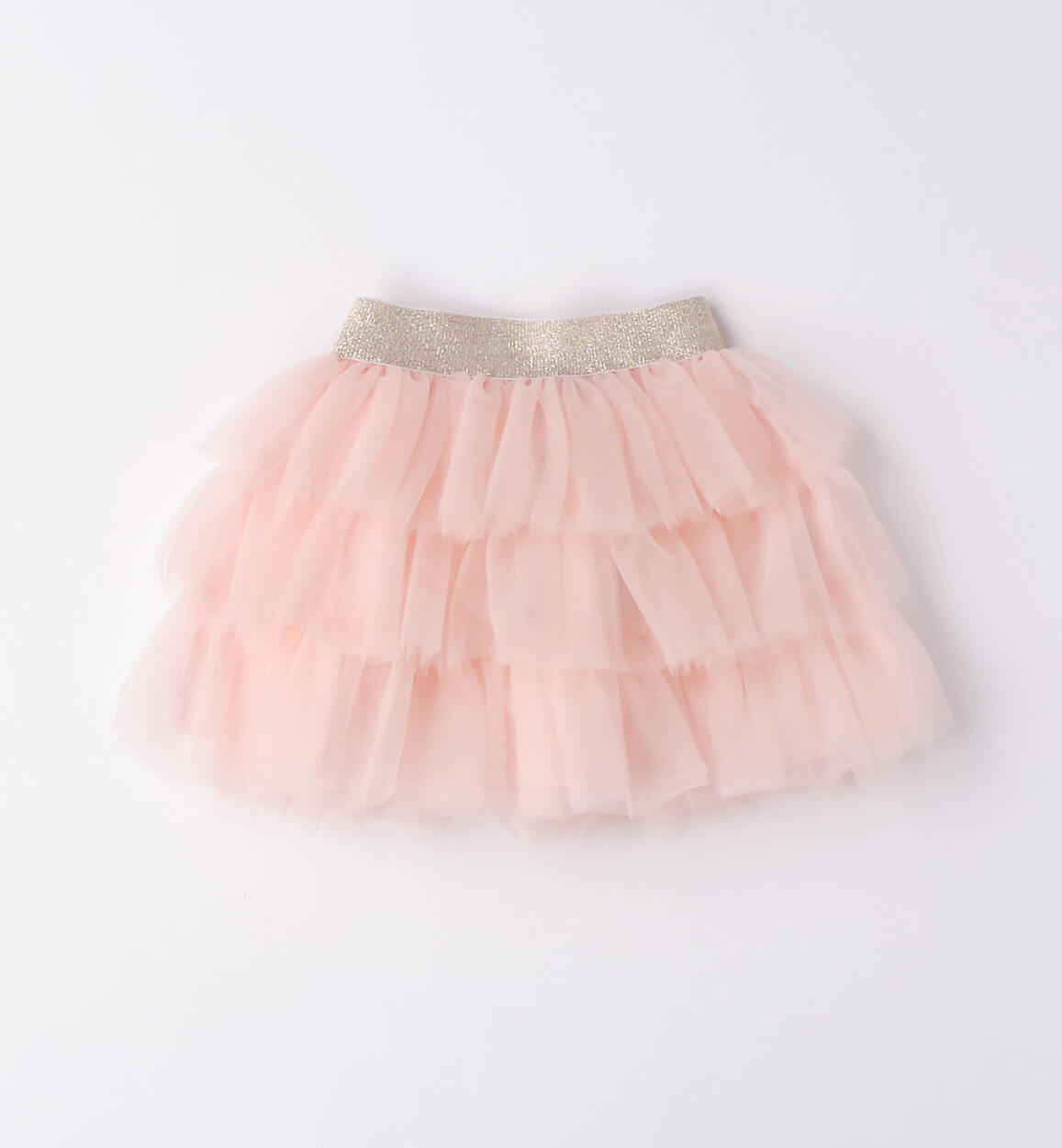 Mini gonna bambina in tulle ROSA iDO