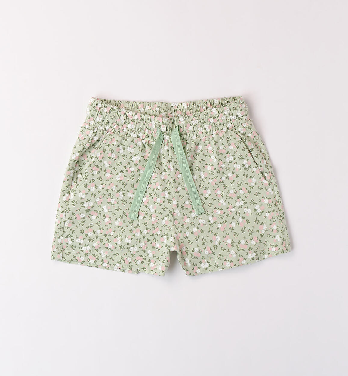 Girl's floral shorts GREEN iDO