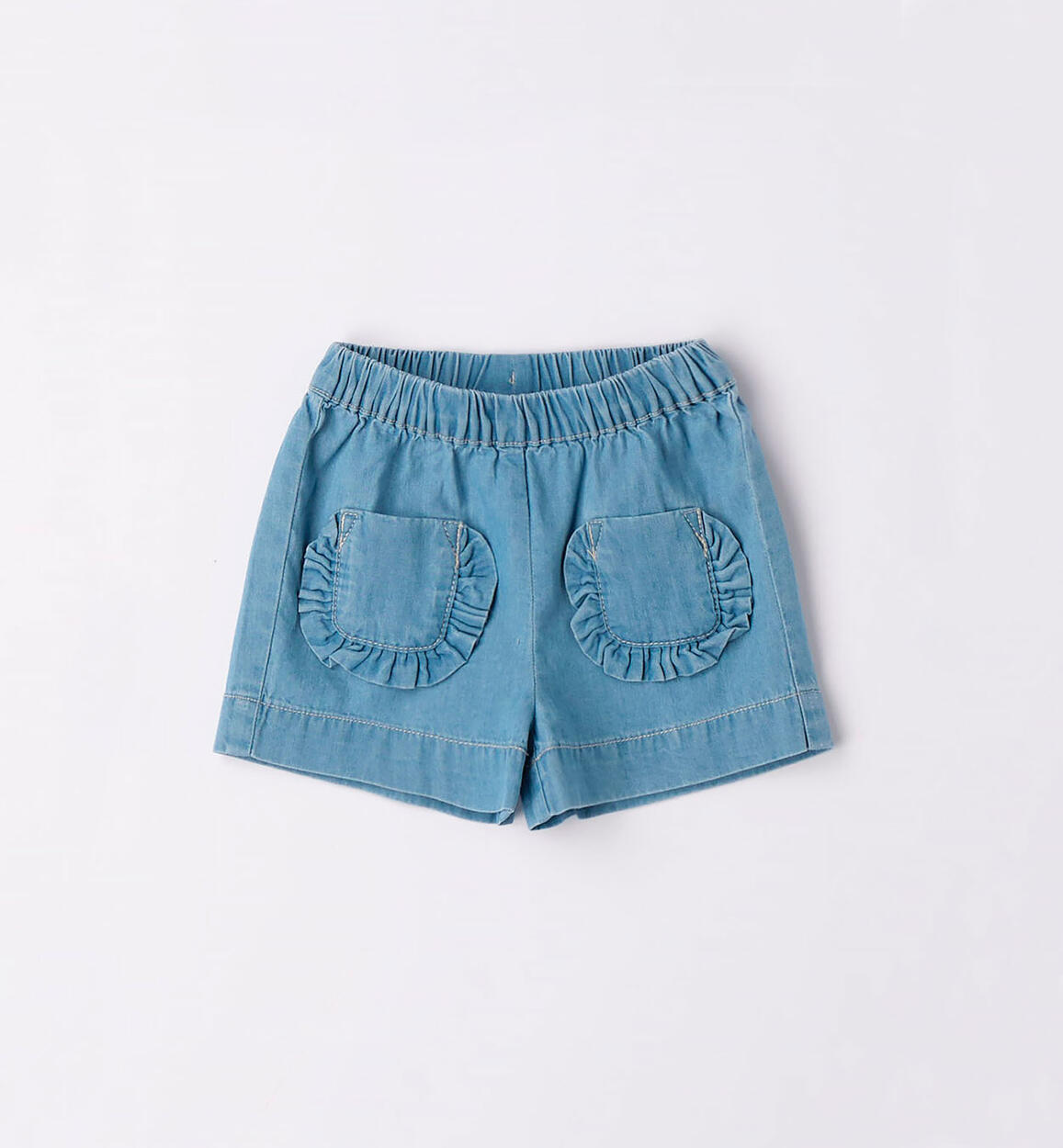 Pantaloncino bimba in denim AZZURRO Minibanda