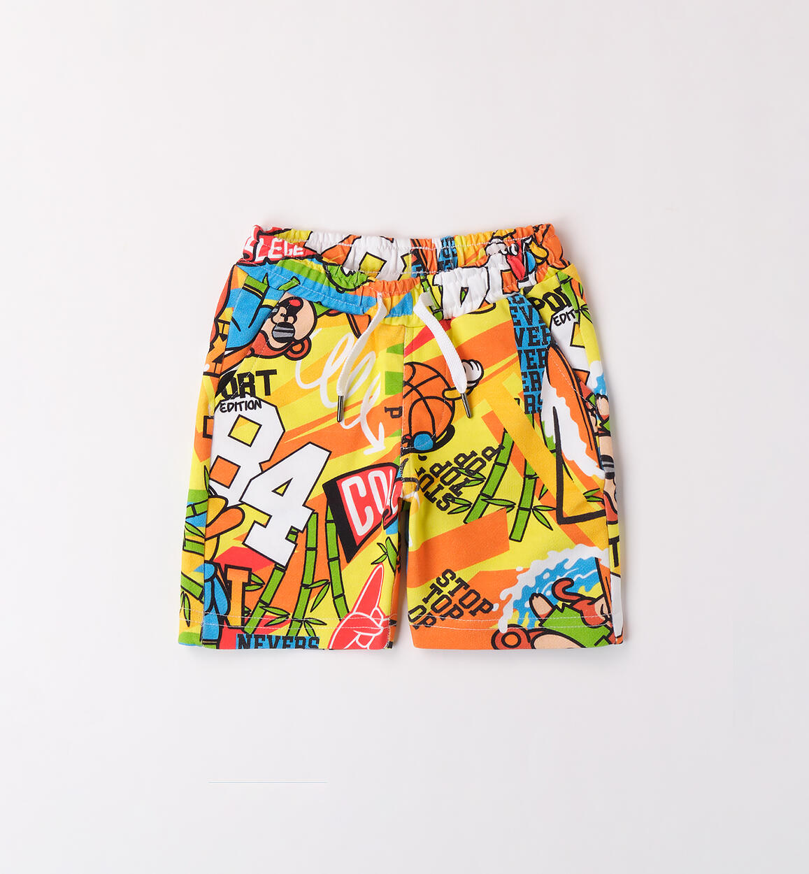 Colourful Bermuda shorts for boys ORANGE iDO