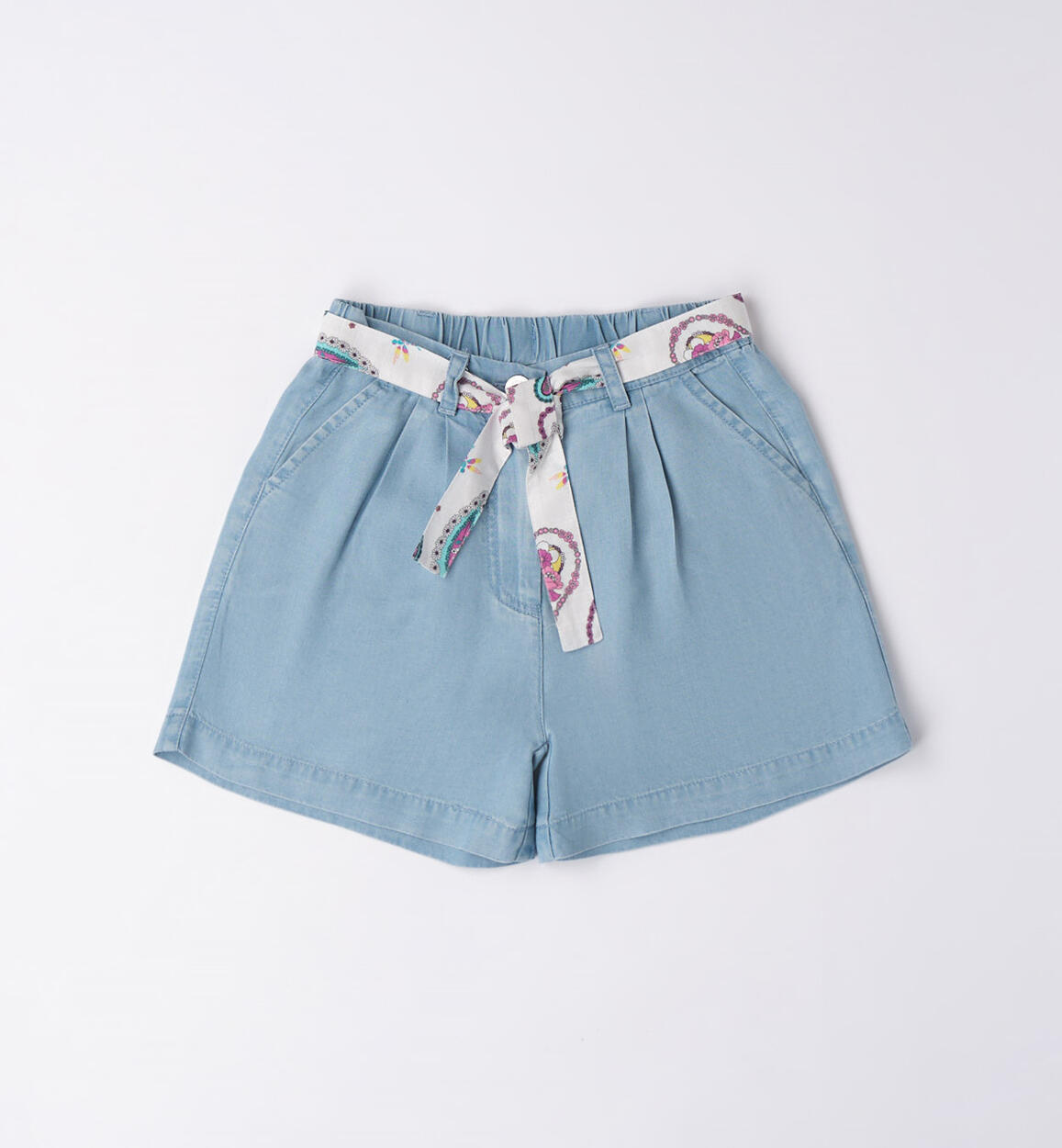 Pantaloncino corto ragazza AZZURRO Sarabanda