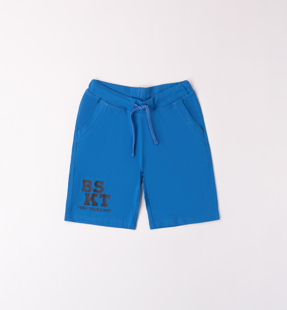 Boys' sporty shorts LIGHT BLUE iDO