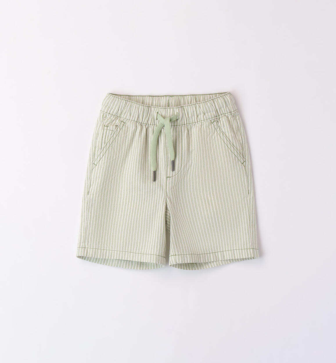 Pantaloncino rigato per bambino VERDE iDO