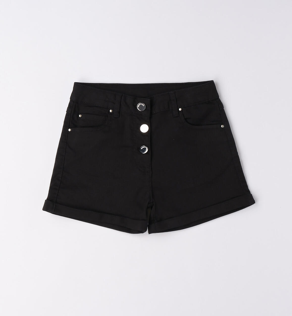 Pantaloncino vita alta ragazza NERO Sarabanda