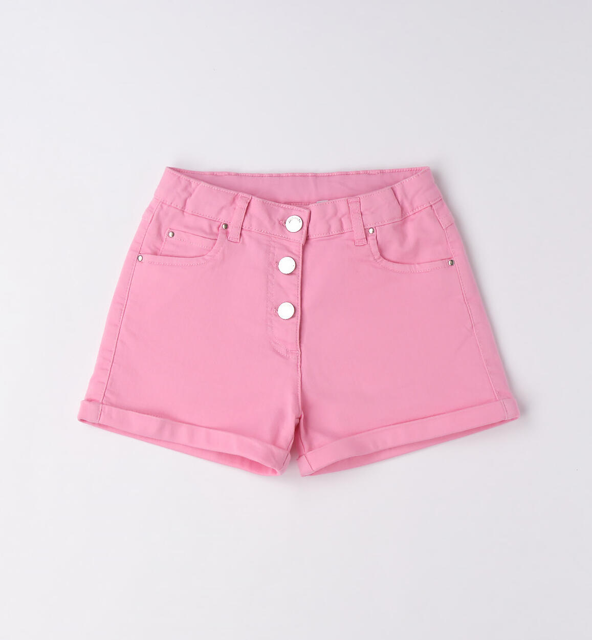 Pantaloncino vita alta ragazza ROSA Sarabanda