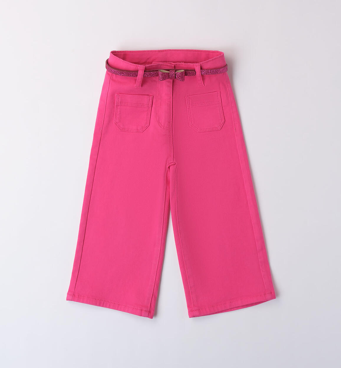 Pantalone a zampa per bambina FUCSIA iDO