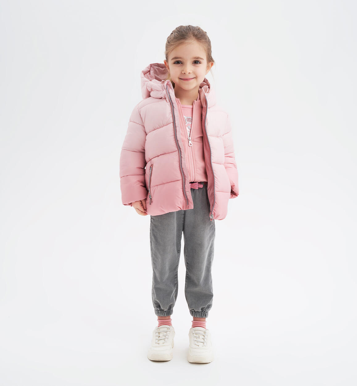 Pantalone bambina con cintura GRIGIO iDO