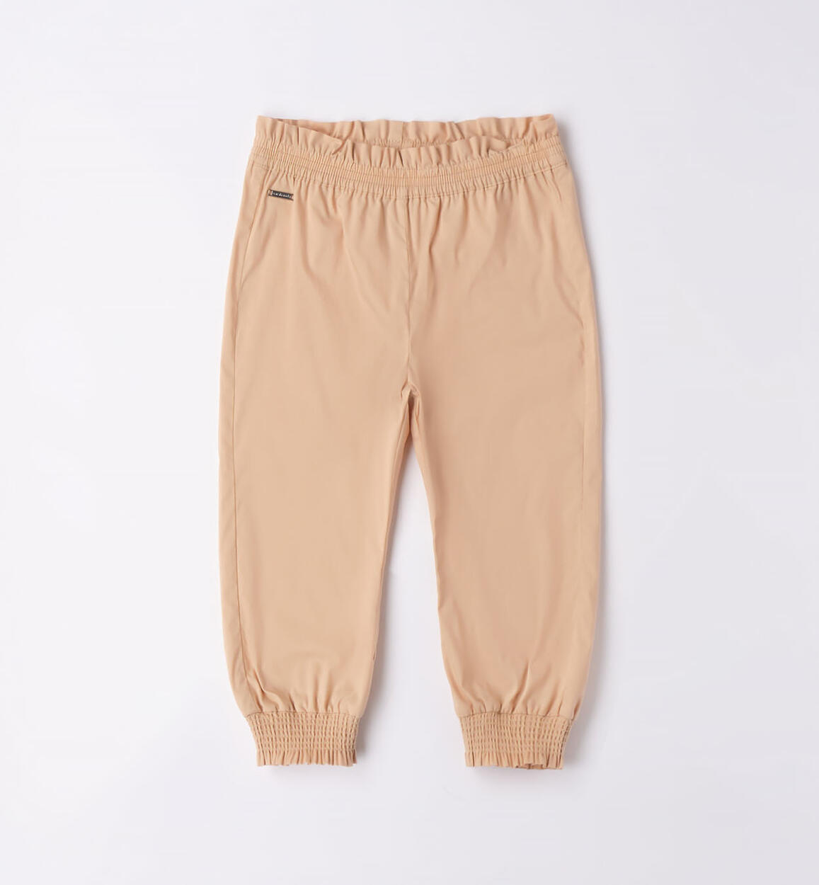 Pantalone bambina con elastico BEIGE Sarabanda