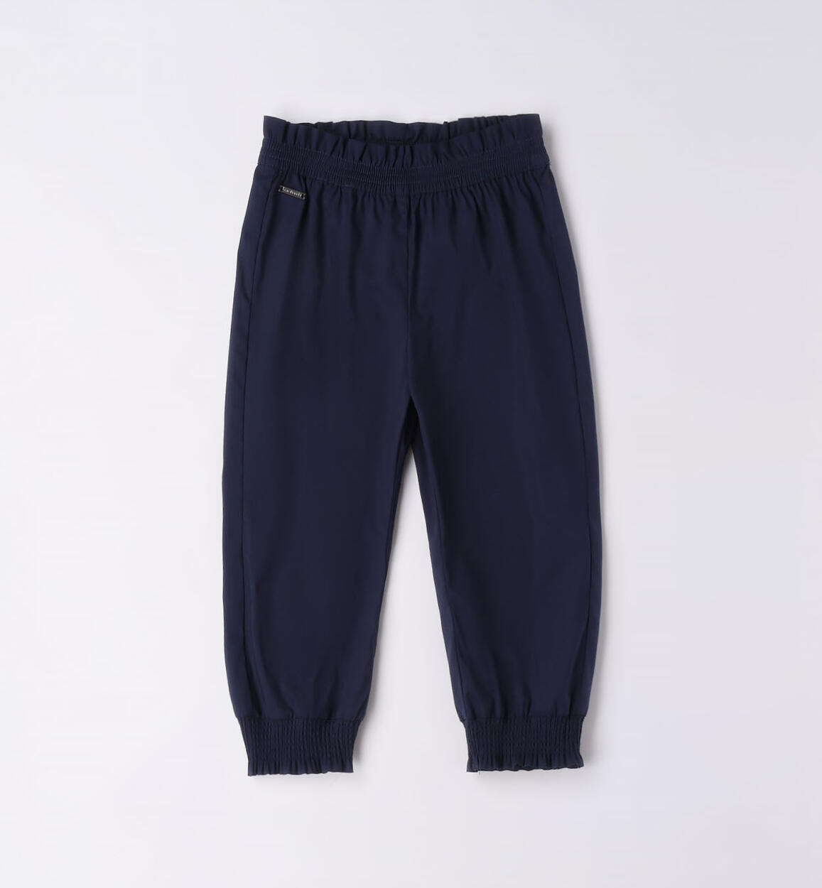 Pantalone bambina con elastico BLU Sarabanda