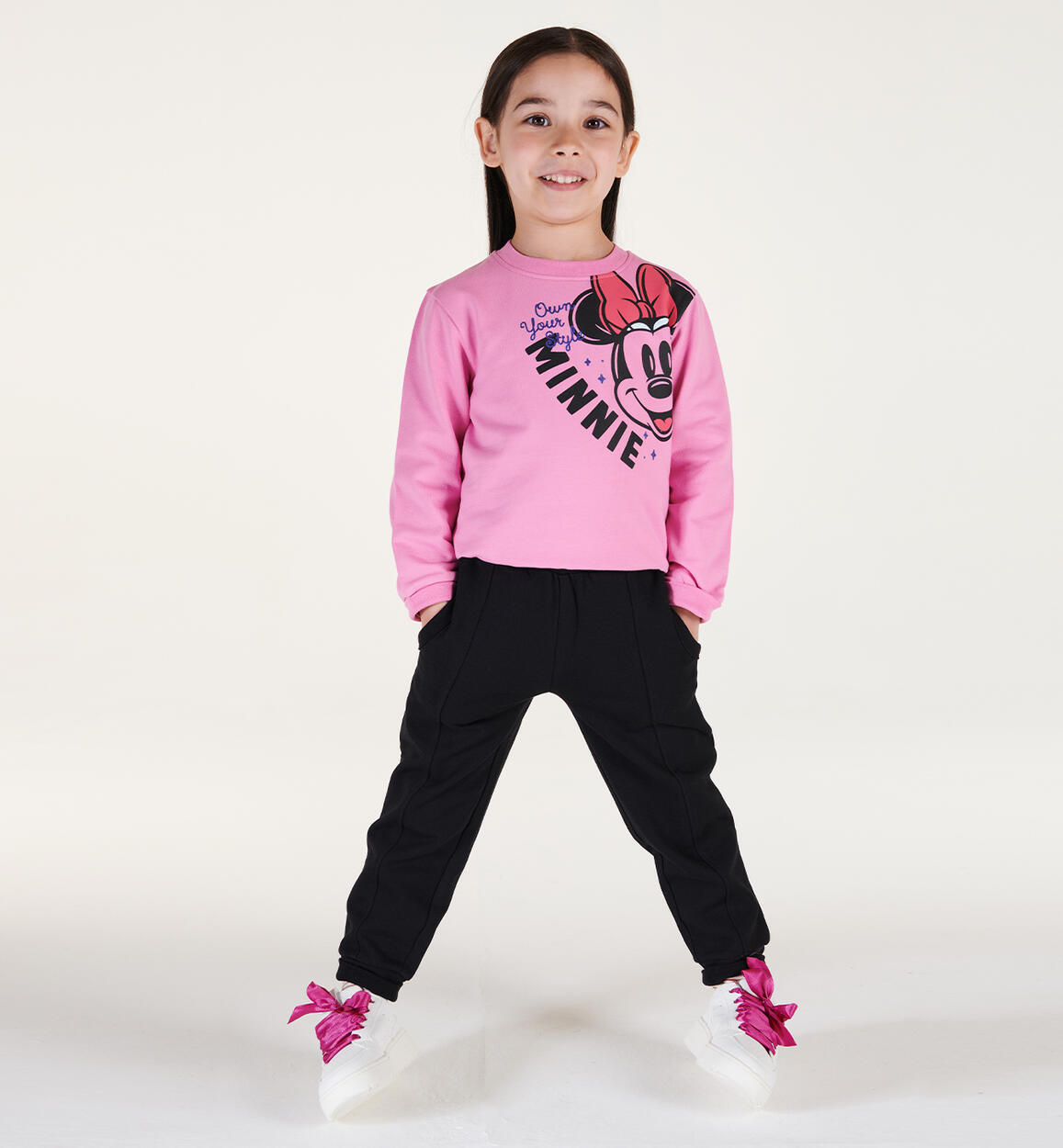 Pantalone bambina Minnie NERO iDO