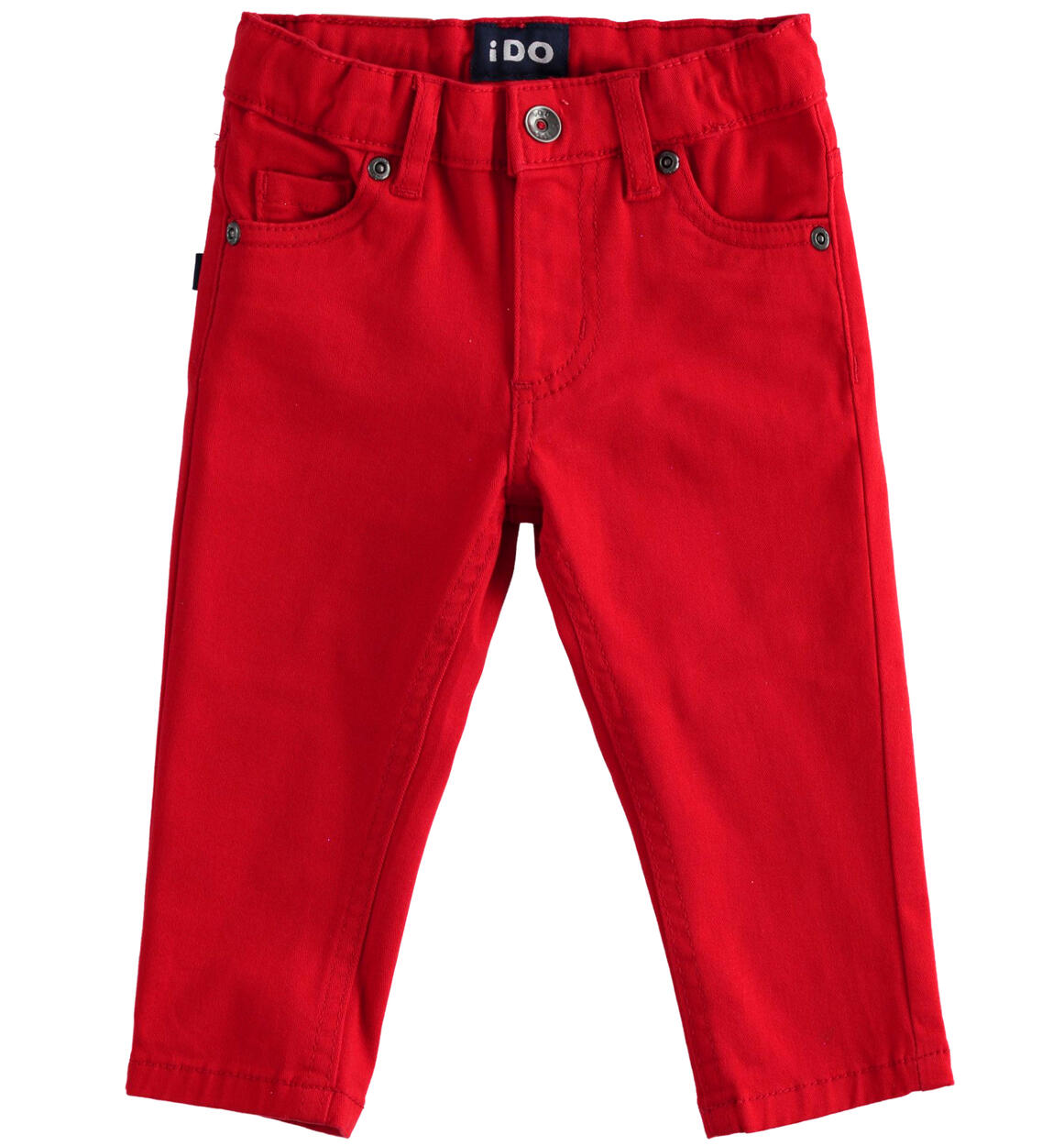 Pantalone bambino in twill ROSSO iDO