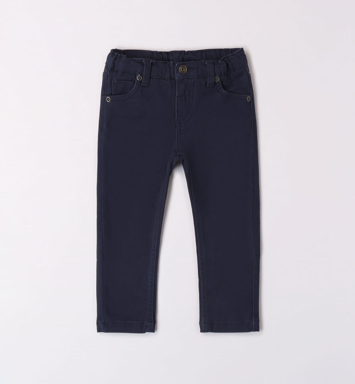 Pantalone bambino in twill stretch BLU iDO