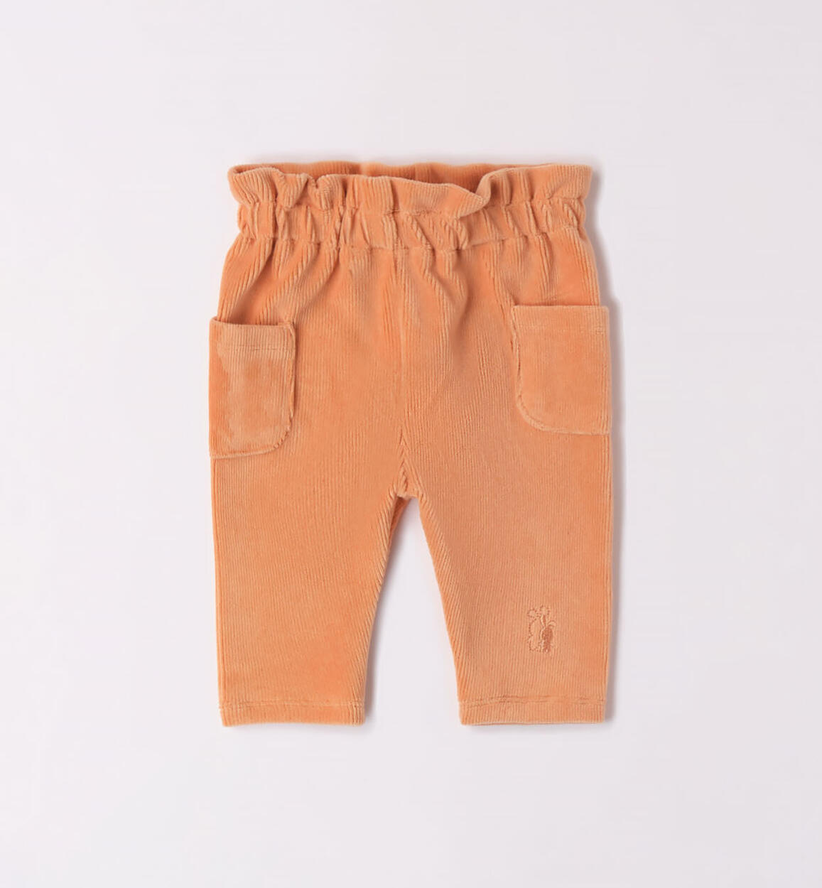 Pantalone bimba in ciniglia MARRONE iDO