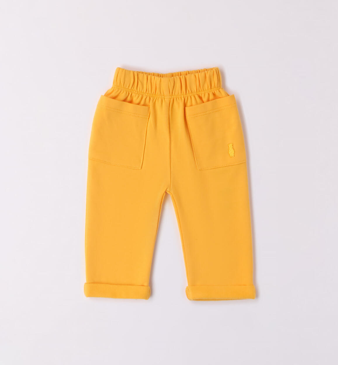 Pantalone bimbo in maglia GIALLO Minibanda