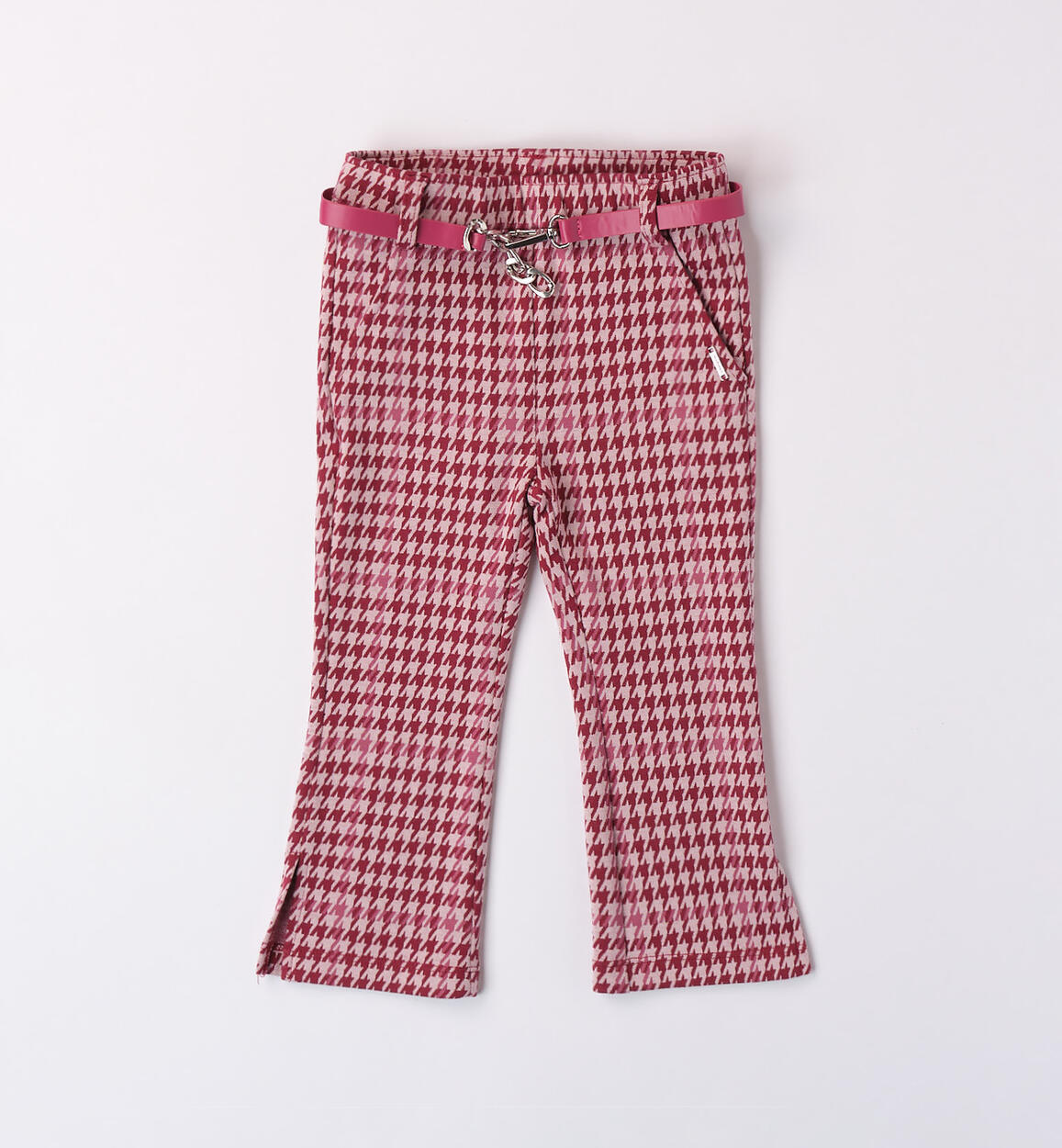 Sarabanda belted trousers for girls from 9 months to 8 years PINK Sarabanda