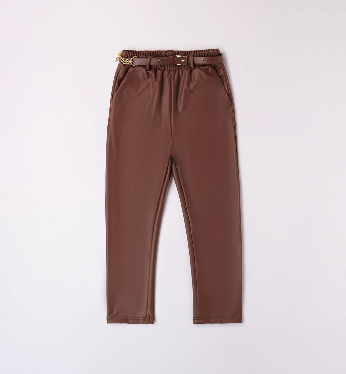 Pantalone con cintura per ragazza MARRONE Sarabanda