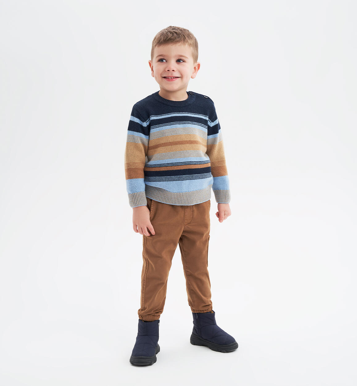 Pantalone con tascone bambino MARRONE iDO