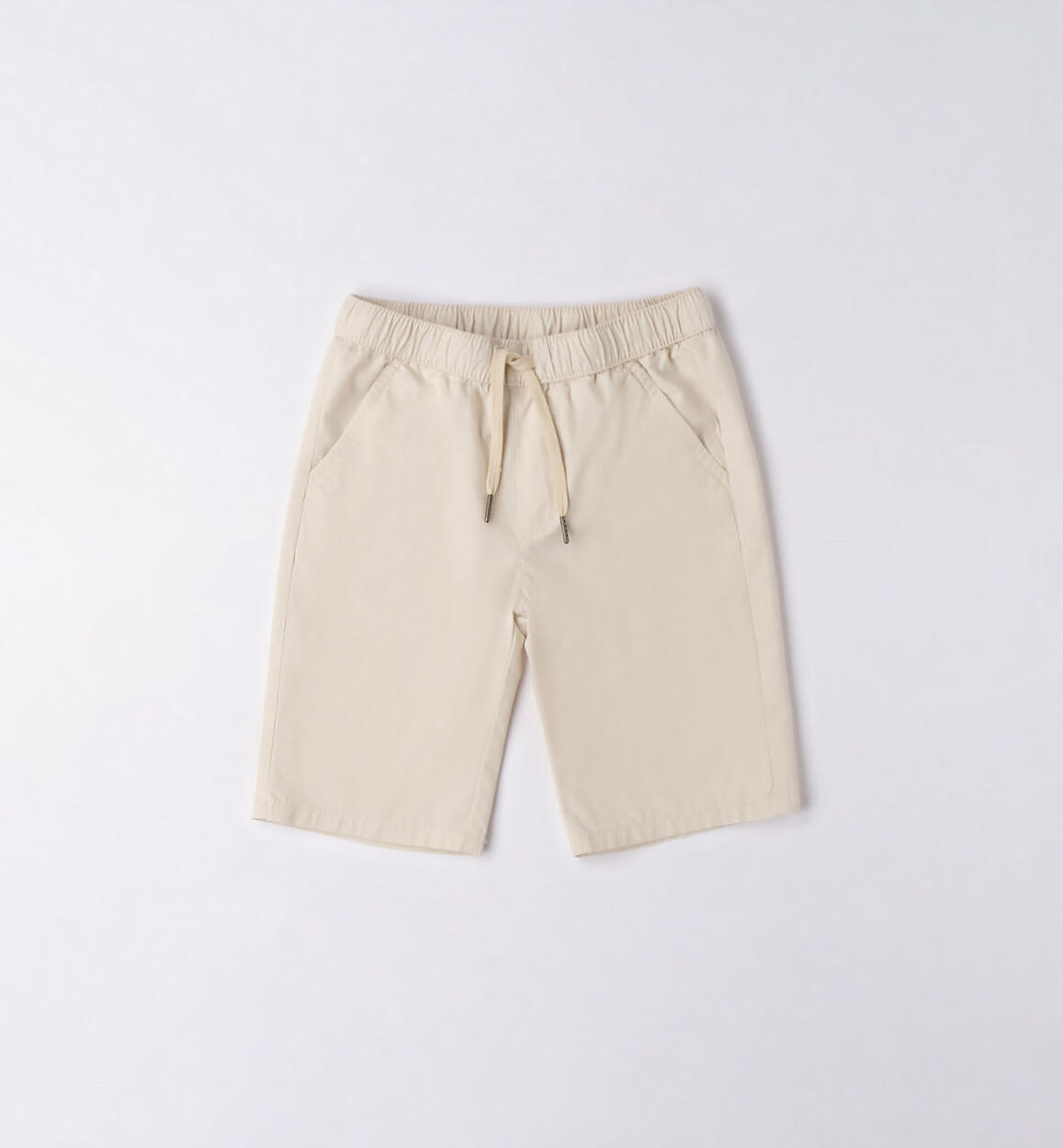 Pantalone corto 100% cotone ragazzo BEIGE iDO