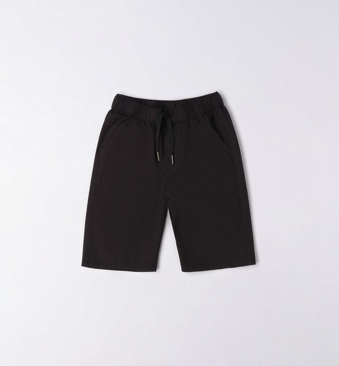 Pantalone corto 100% cotone ragazzo NERO iDO