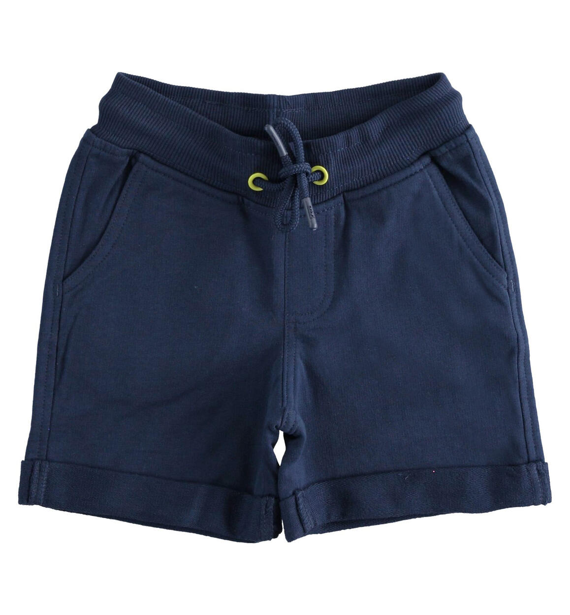 Pantalone corto 100% felpa di cotone per bambino BLU Sarabanda