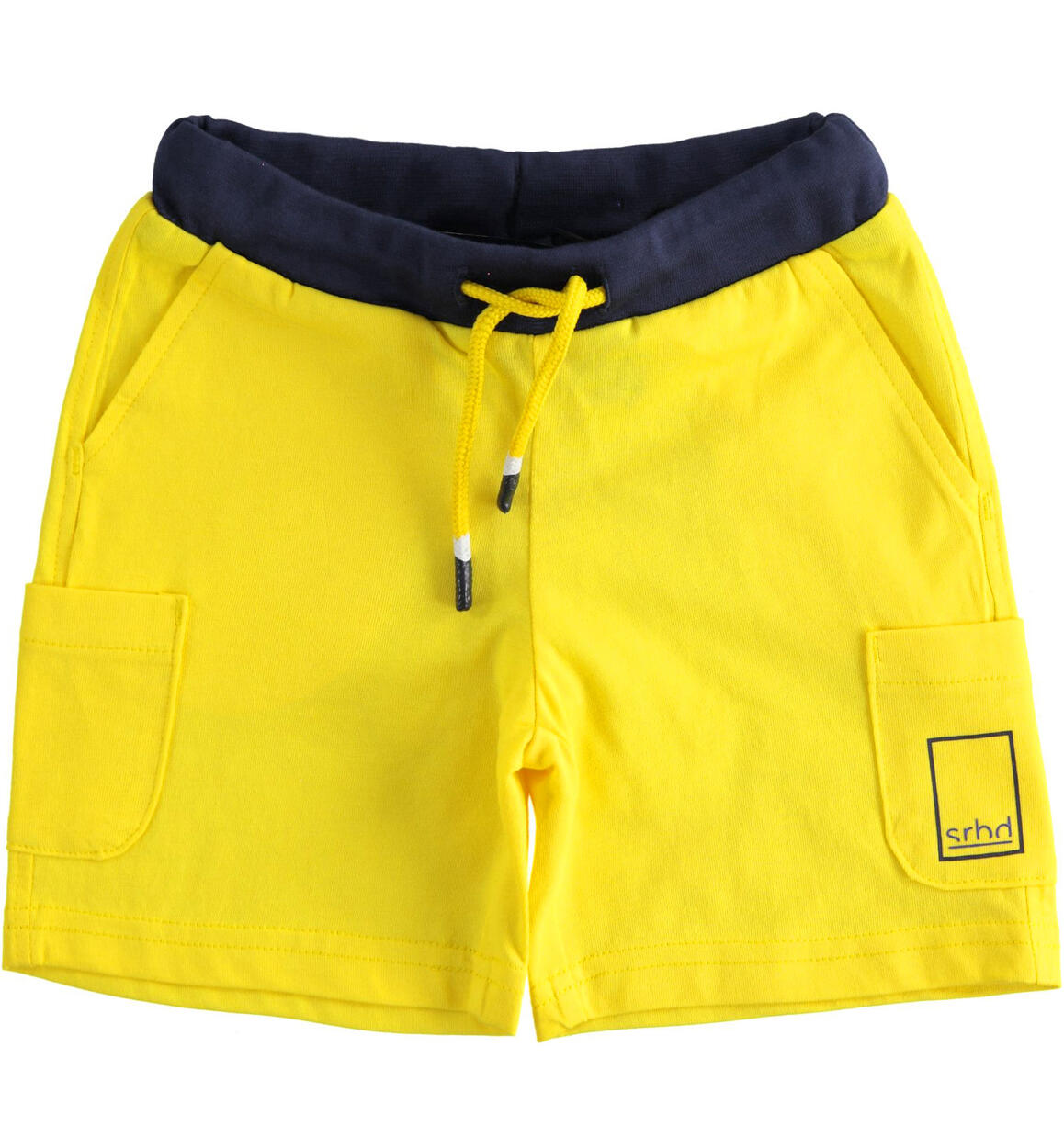 Pantalone corto bambino con tasche laterali GIALLO Sarabanda-Precol