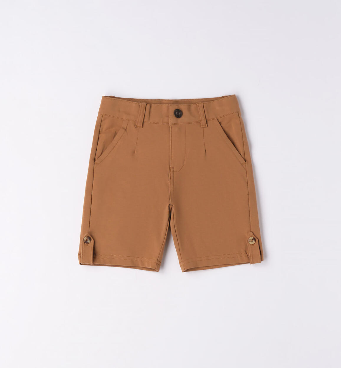 Pantalone corto bambino in jersey MARRONE iDO