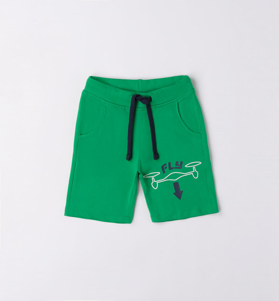 Pantalone corto bambino squalo VERDE iDO