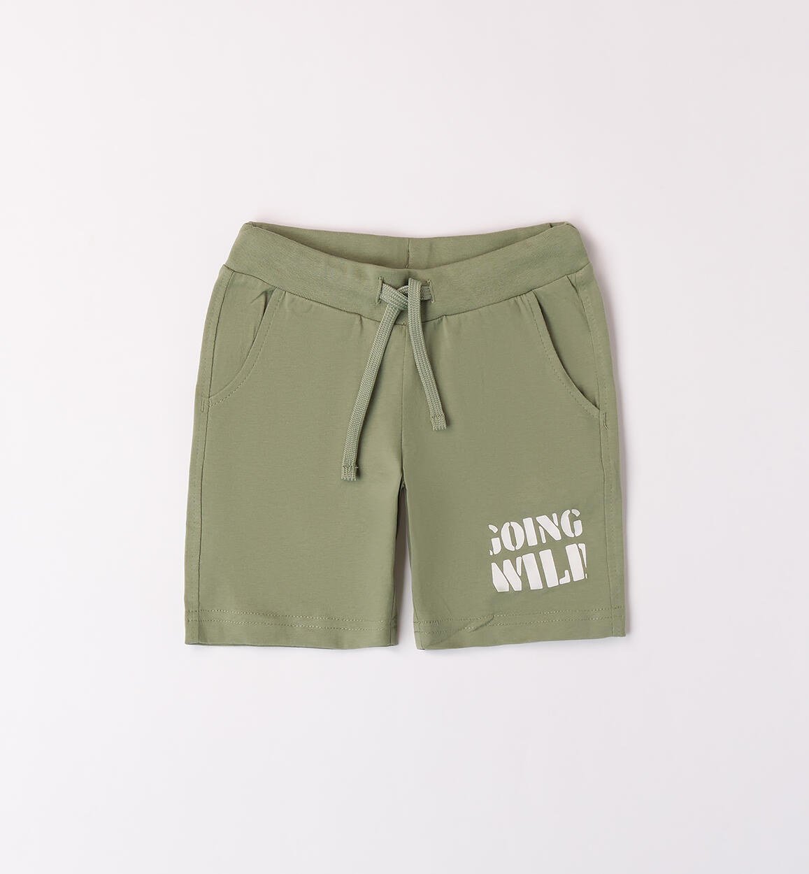 Boys' chameleon shorts GREEN iDO