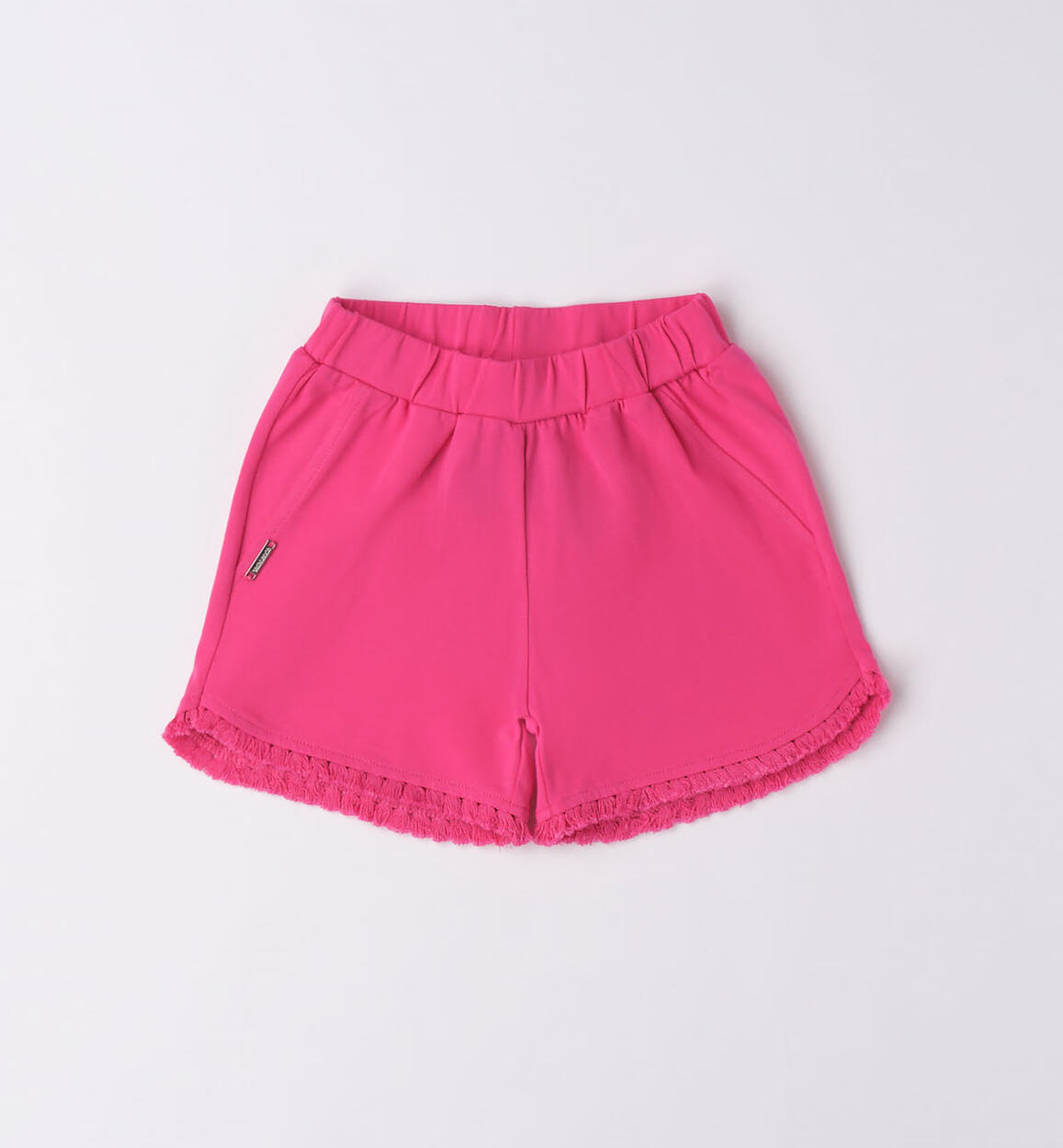 Pantalone corto cotone bambina FUCSIA Sarabanda