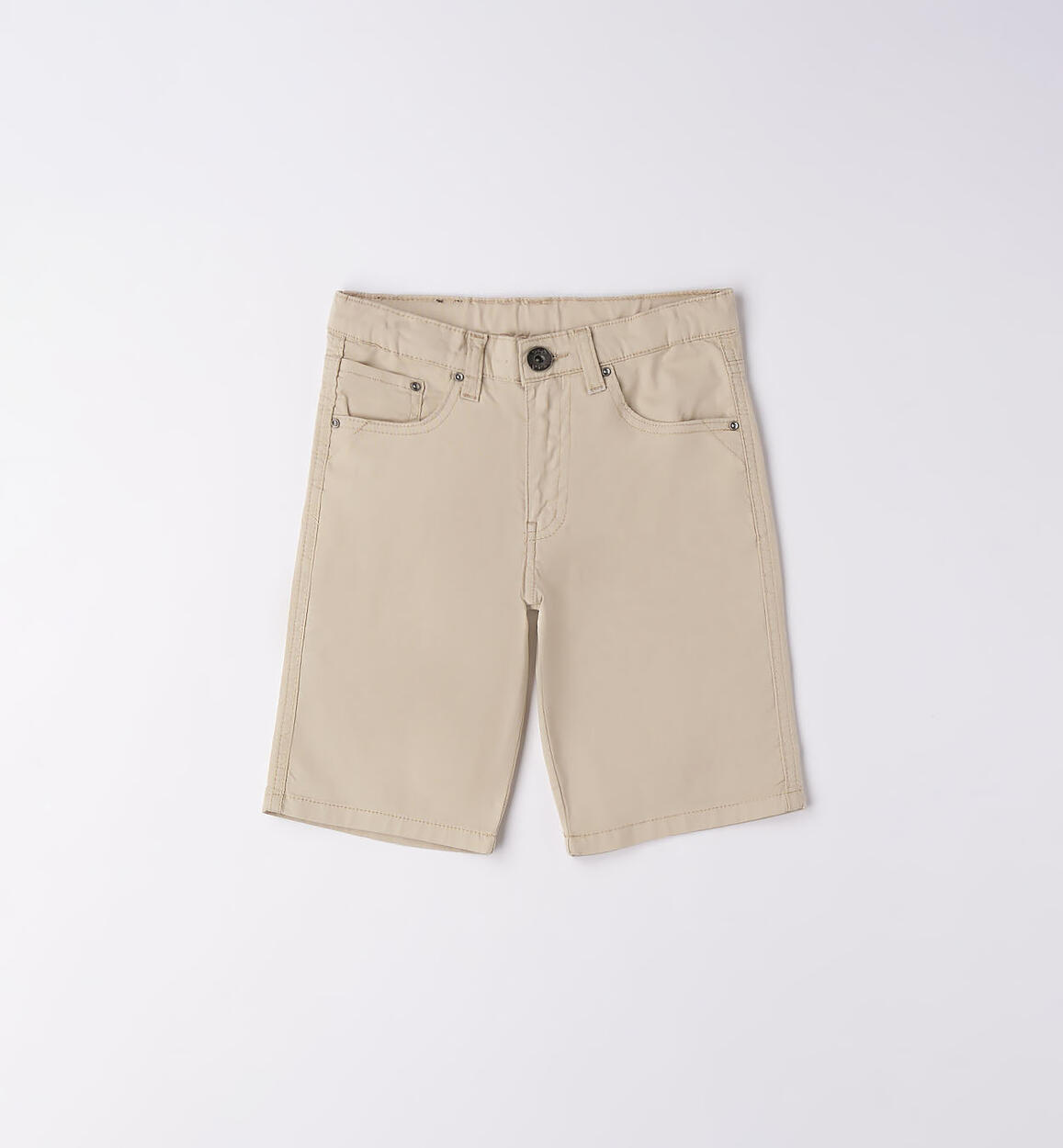 Pantalone corto cotone ragazzo BEIGE Sarabanda