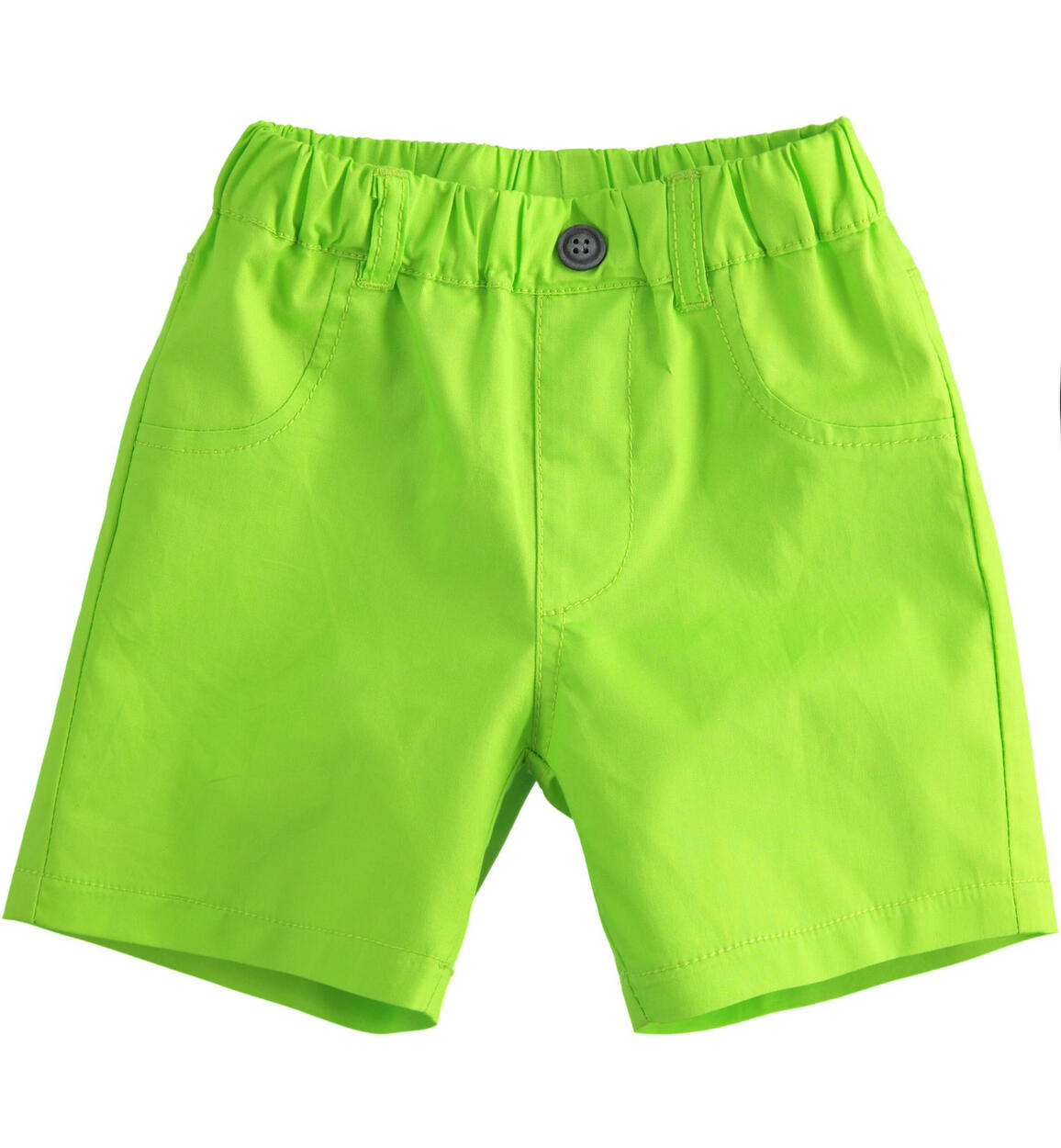 Pantalone corto in twill 100% cotone VERDE iDO