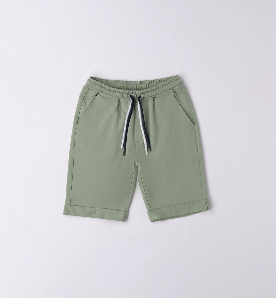 Pantalone corto ragazzo 100% cotone VERDE iDO