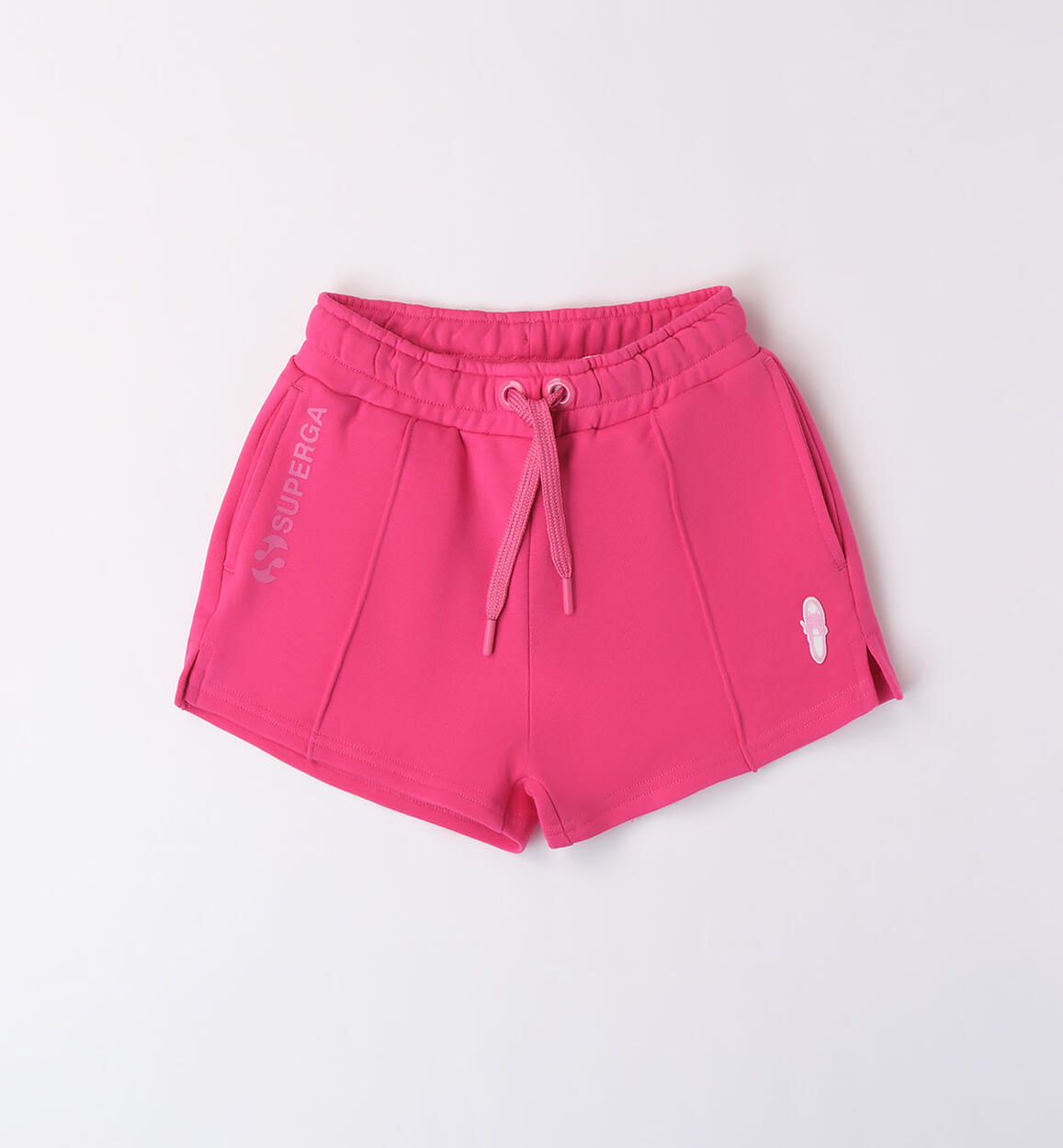 Sporty Short Pants for Girls in 100% Cotton FUCHSIA SUPERGA