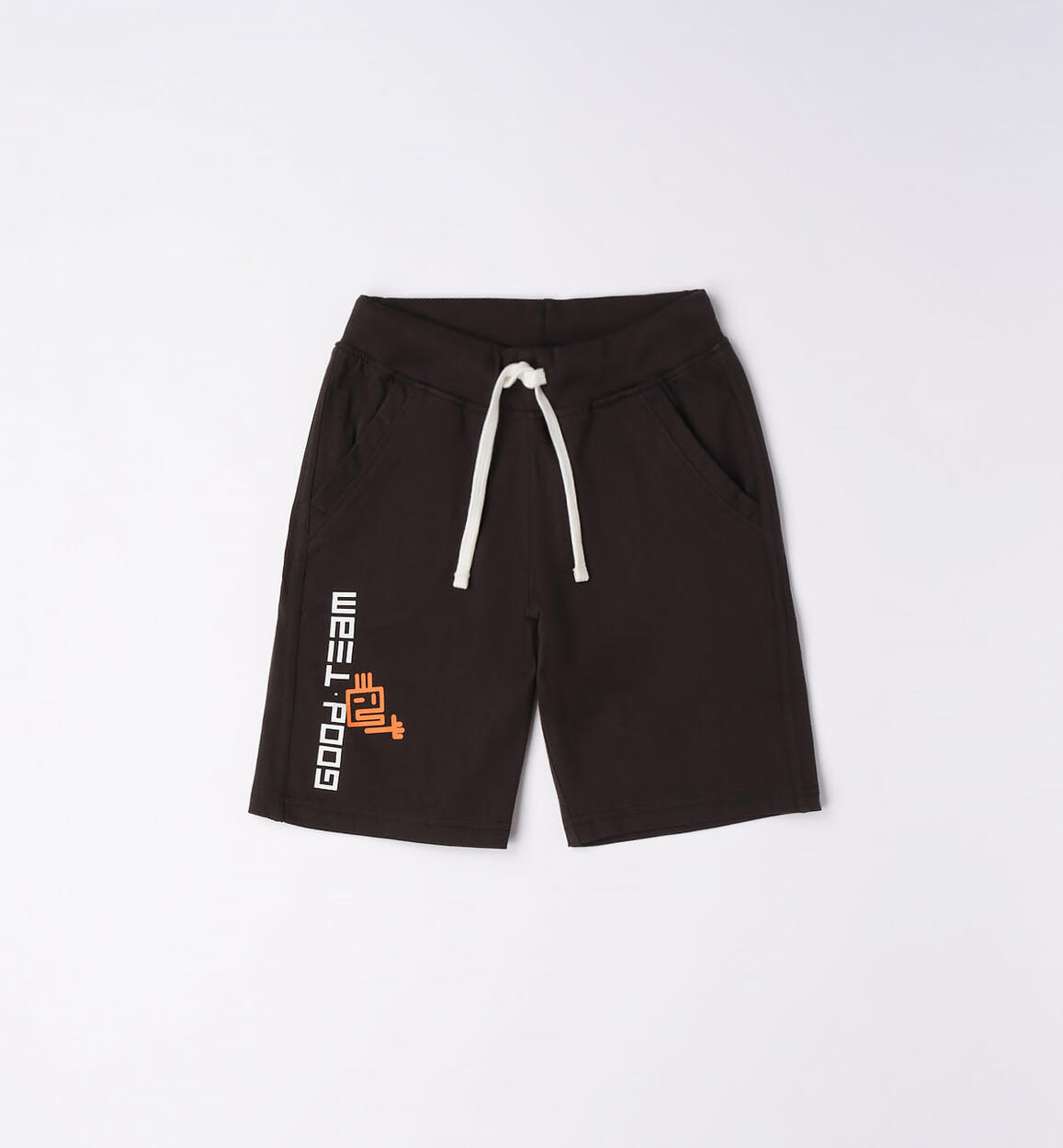 Pantalone corto sportivo ragazzo NERO iDO