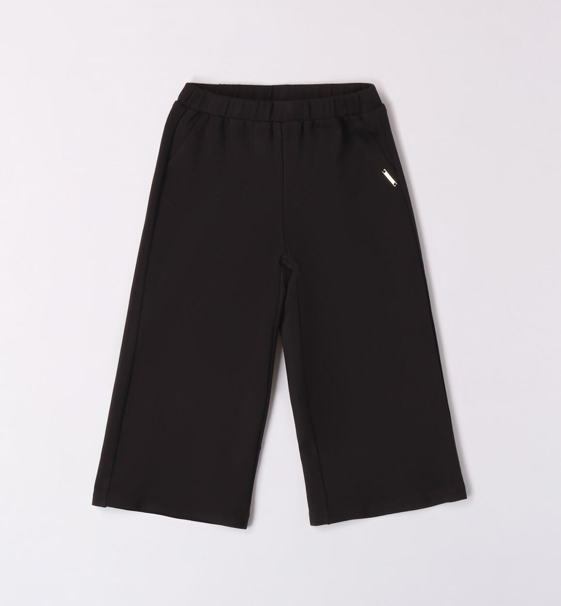 Pantalone cropped per bambina NERO Sarabanda