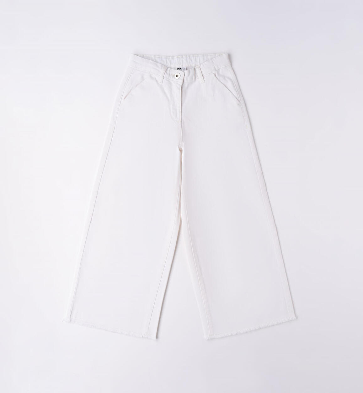 Pantalone cropped per ragazza BIANCO iDO