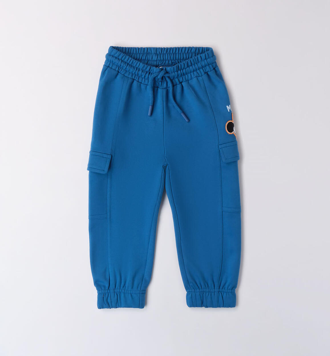 Boys' Mickey Mouse trousers in jersey fleece LIGHT BLUE iDO