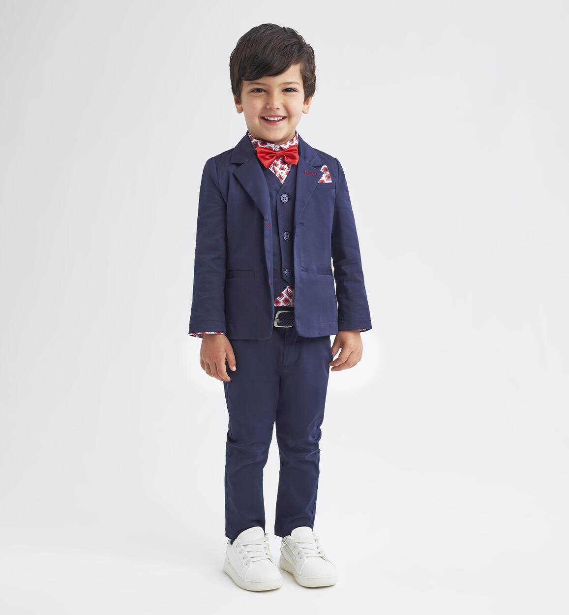 Boys' satin trousers BLUE iDO