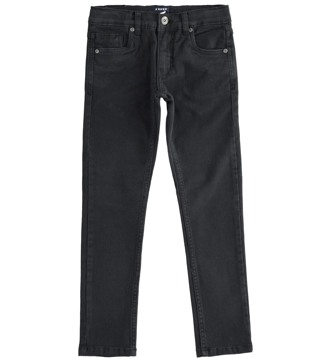 Pantalone in twill di cotone stretch NERO iDO