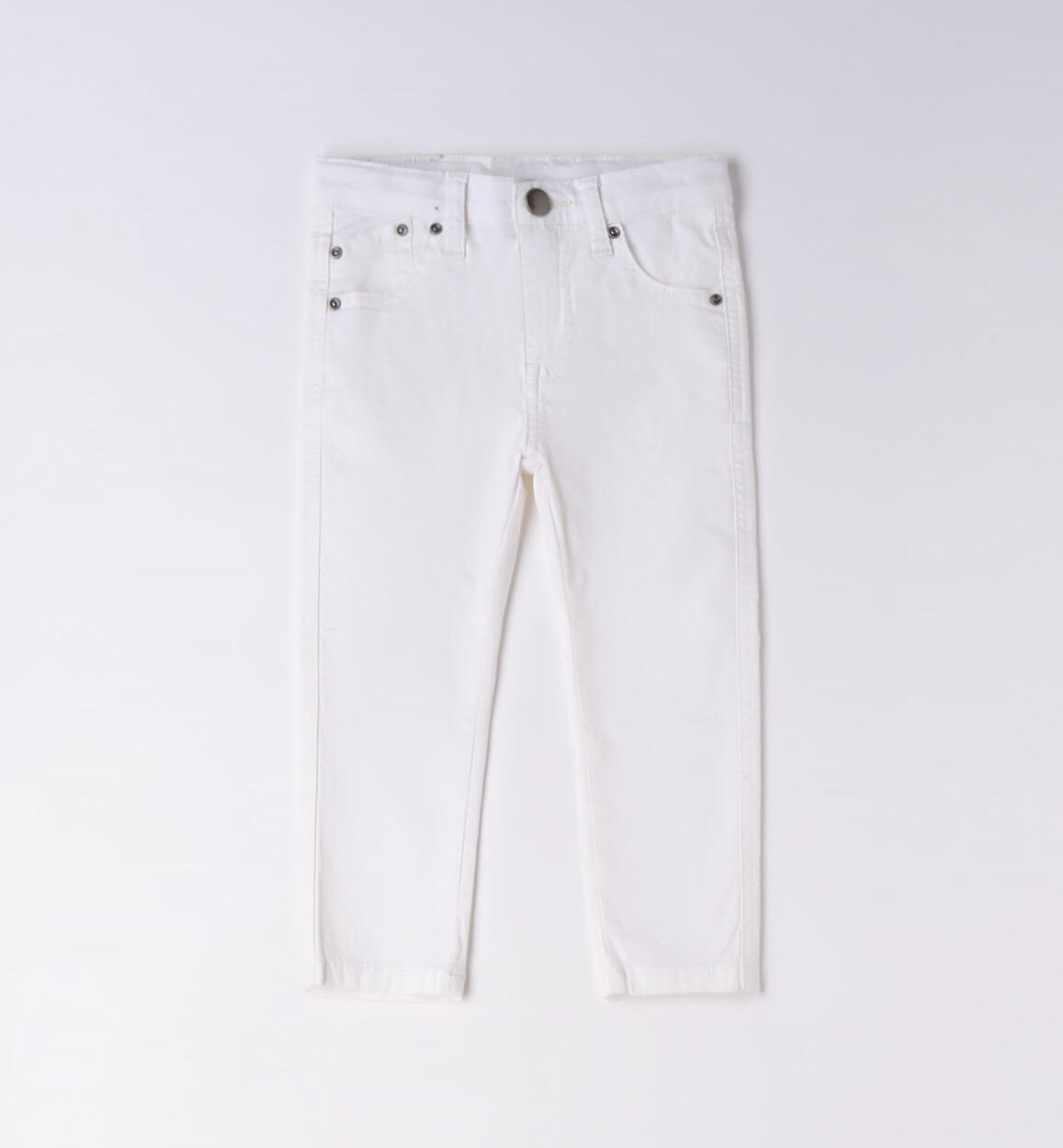 Pantalone lungo cotone bambino BIANCO Sarabanda