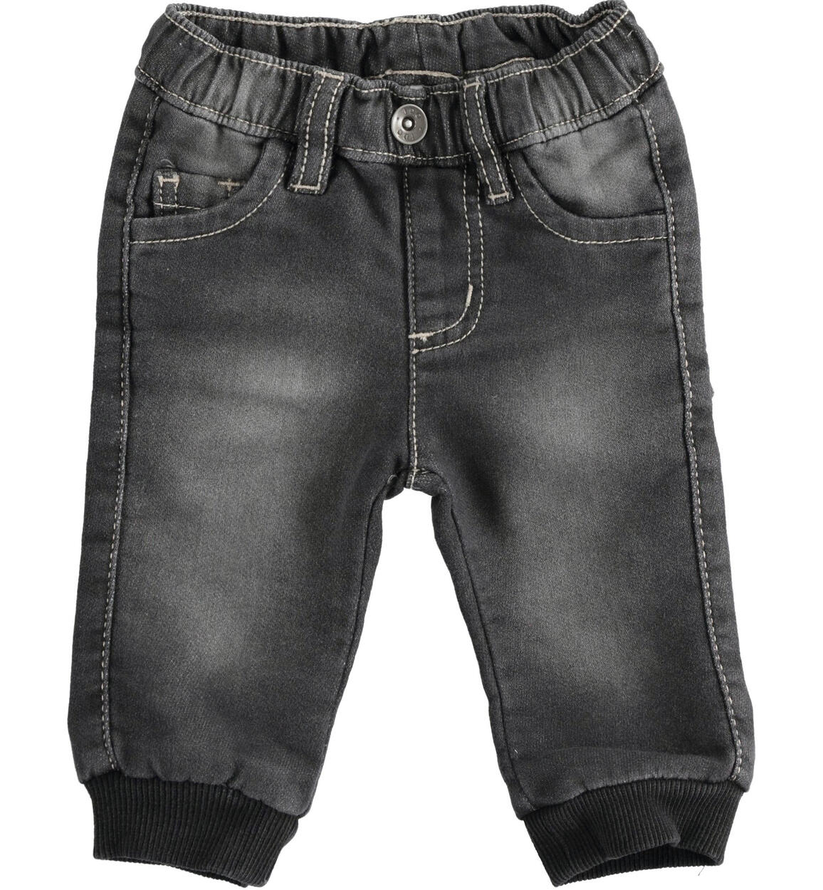 Pantalone lungo in denim per bambino NERO iDO