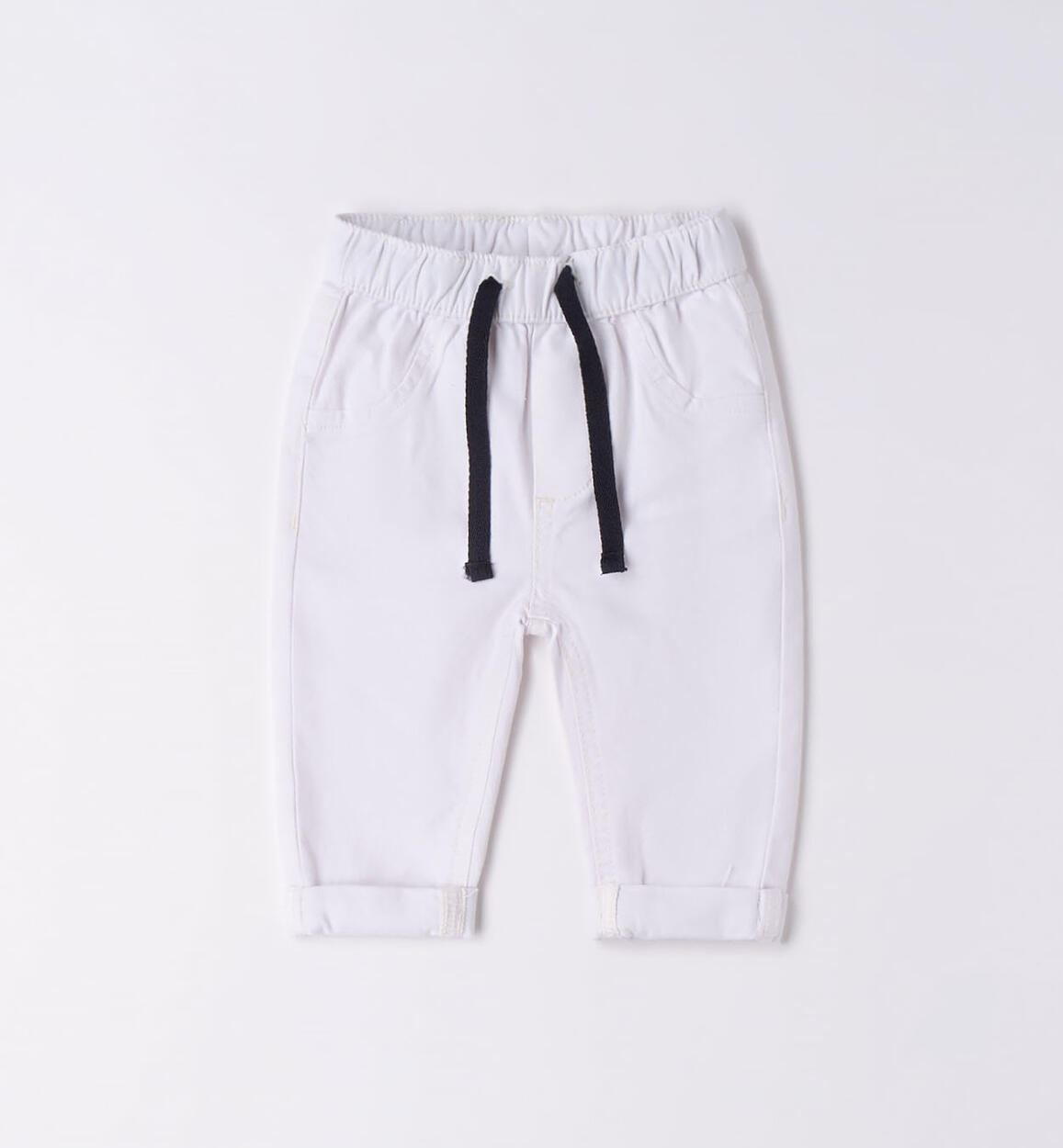 Pantalone lungo neonato BIANCO iDO