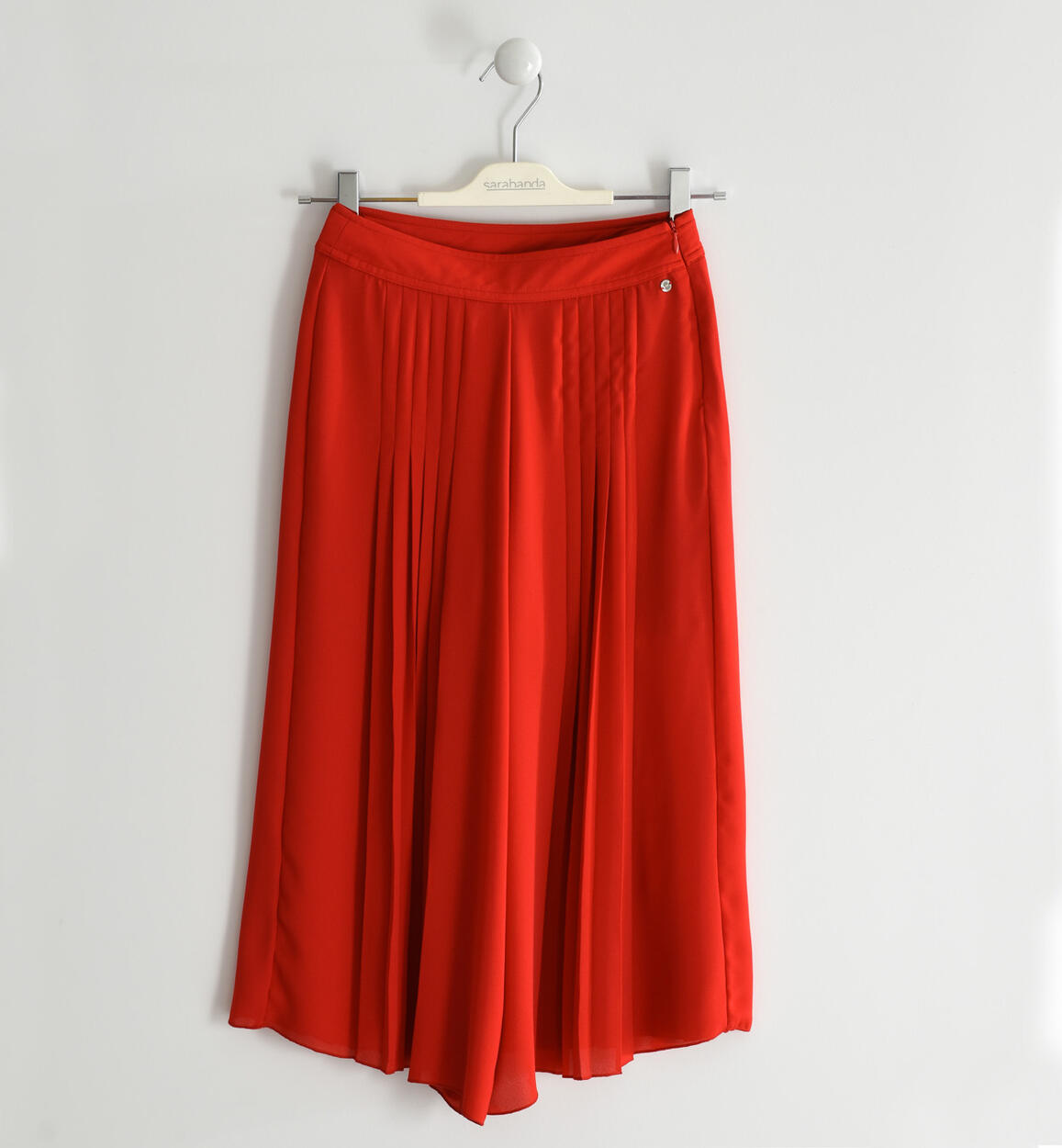 Pantalone modello palazzo plissettato ROSSO Sarabanda