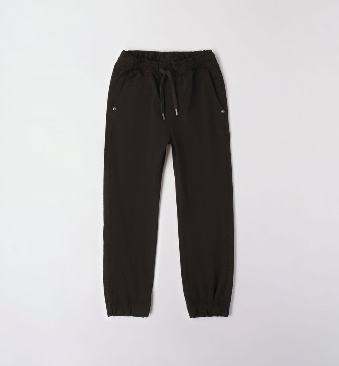 Pantalone per ragazzo in twill NERO iDO