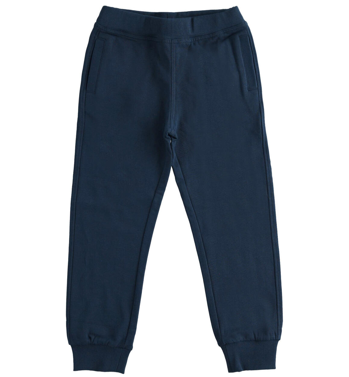 Pantalone ragazzo in felpa di cotone BLU iDO