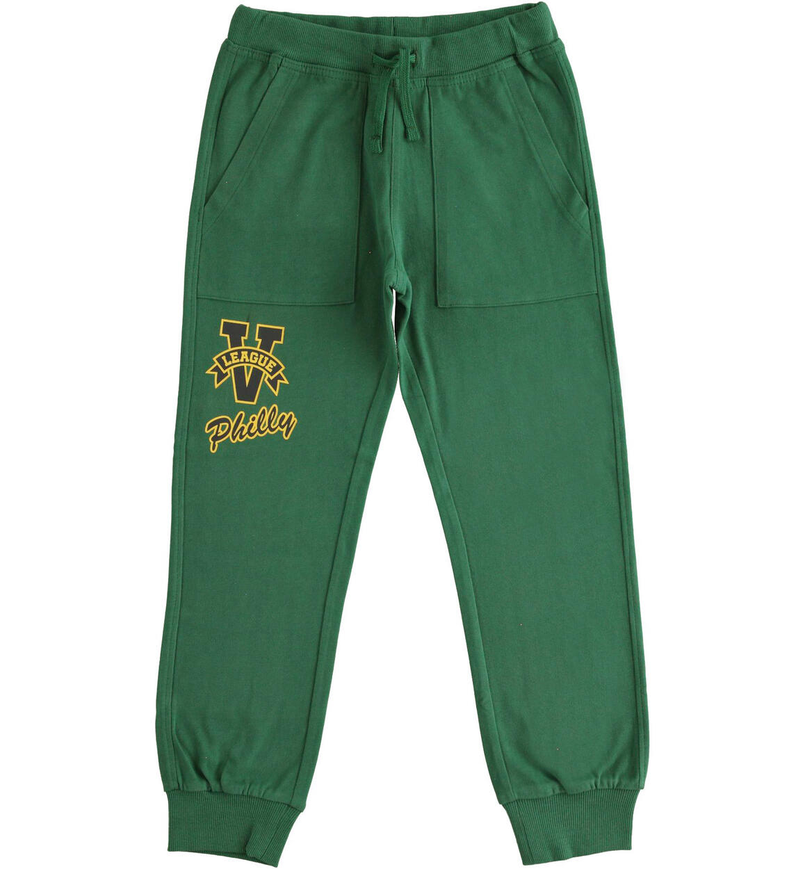 Pantalone ragazzo in jersey VERDE iDO