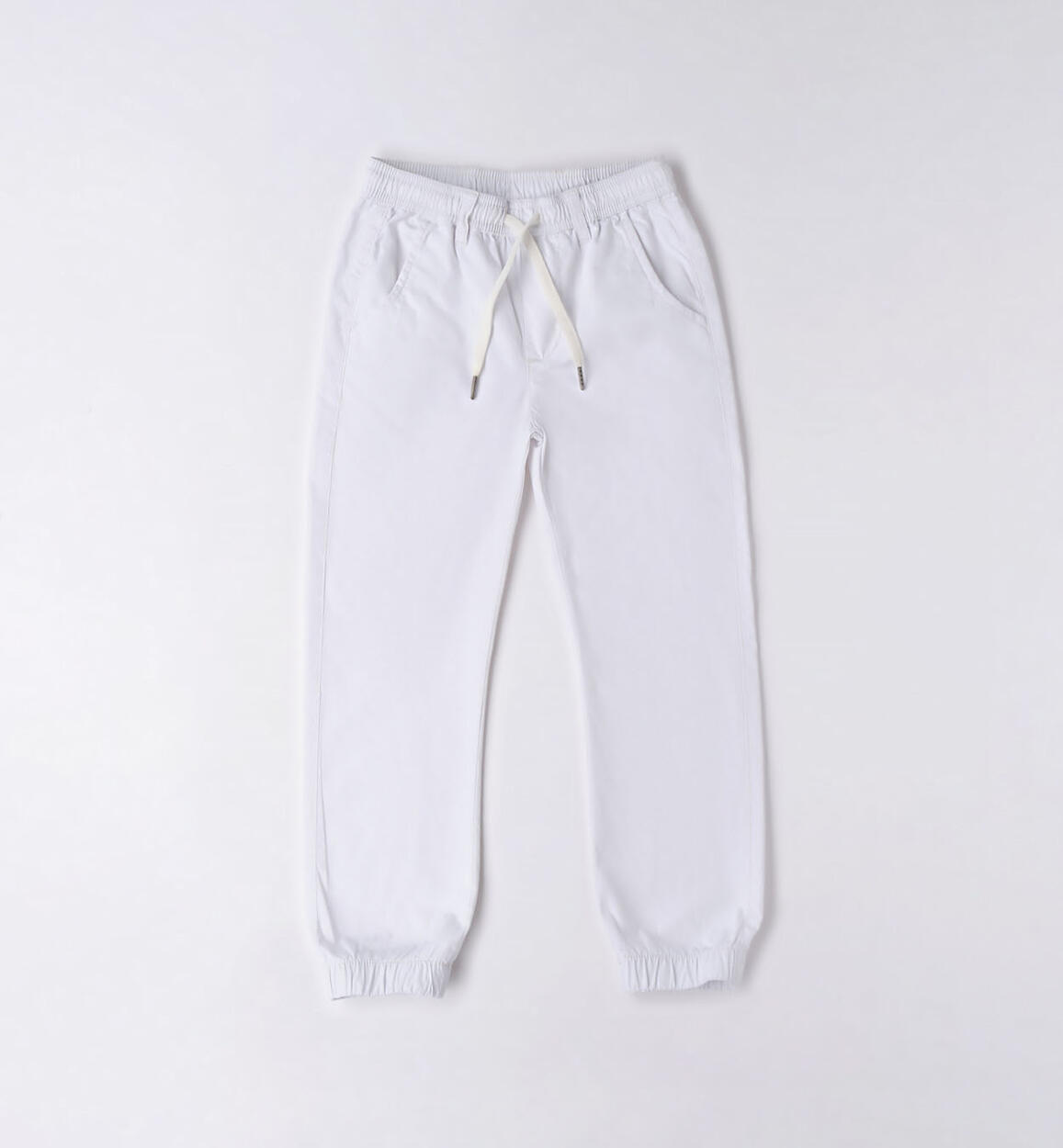 Pantalone ragazzo joggers BIANCO iDO