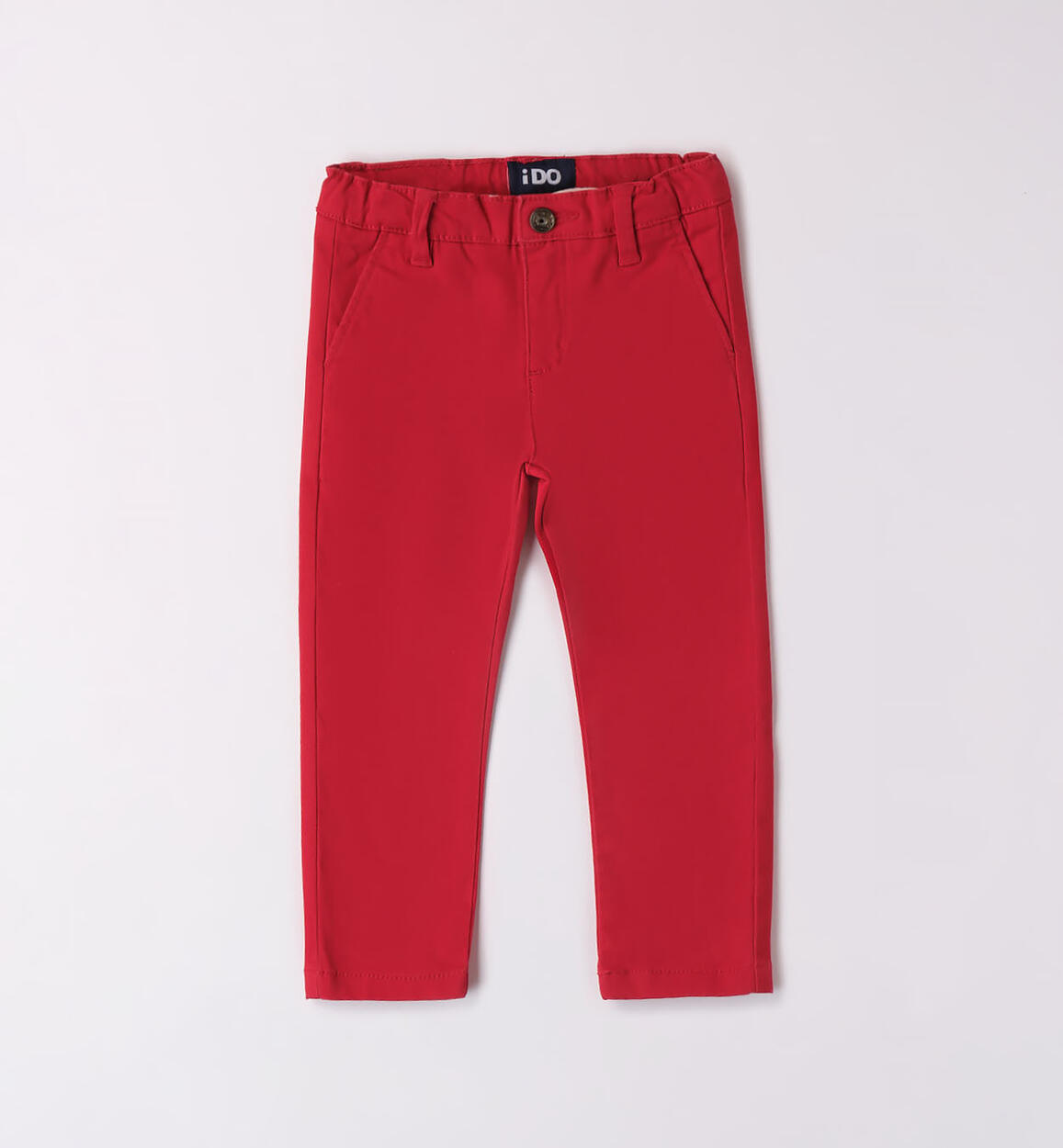 Pantalone slim fit bambino ROSSO iDO